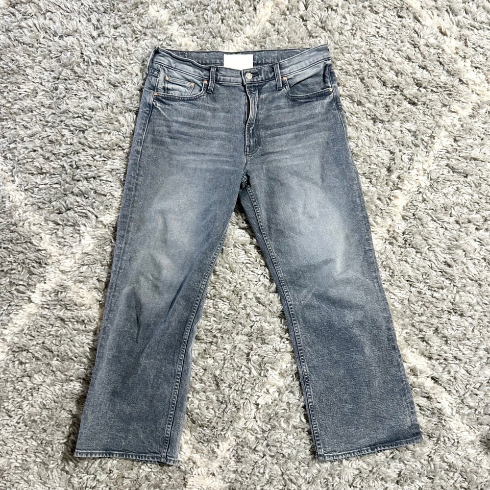 MOTHER Superior The Bookie Ankle Jeans in Let's Ride Gray sz 30 - Picture 3 of 6